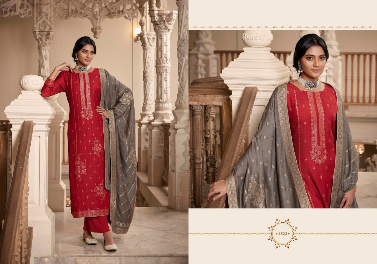 Zisa Charmy Saffron 2 Heavy Fancy Festive Wear Pashmina Winter Dress Collection